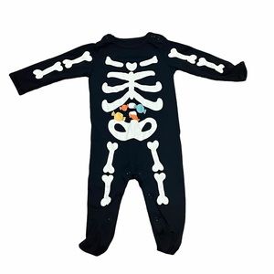 Just One You - Carters Halloween Skeleton Onesie 9M